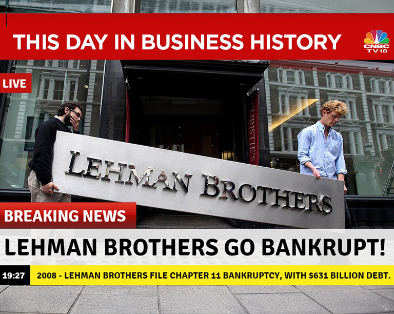 Lehman Brothers Bankrupt